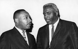 Robinson with Martin Luther King Jr.